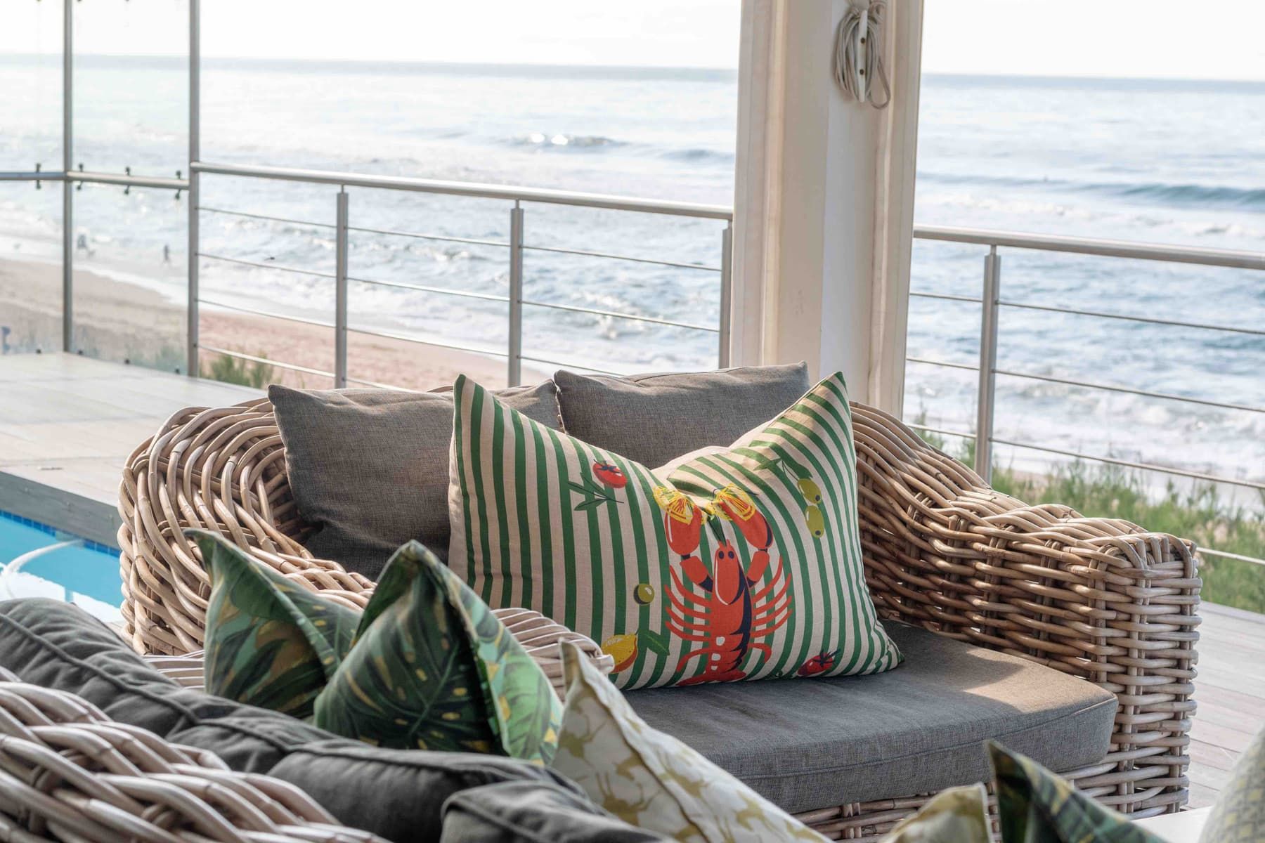 The KwaZulu-Natal North Coast in winter — clear skies, calm water, quiet beaches.